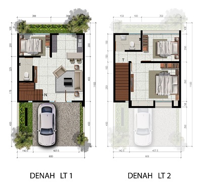 Tipe 6 x 11 Spesifikasi 3 Bedroom